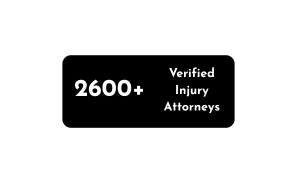 Graphic showcasing 2600+ verified personal injury attorneys at Injury Attorney Portal